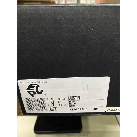 Kenneth Cole Womens Justin Block Heel Tall Knee High Boots Black Size 9M NIB - Picture 8 of 8